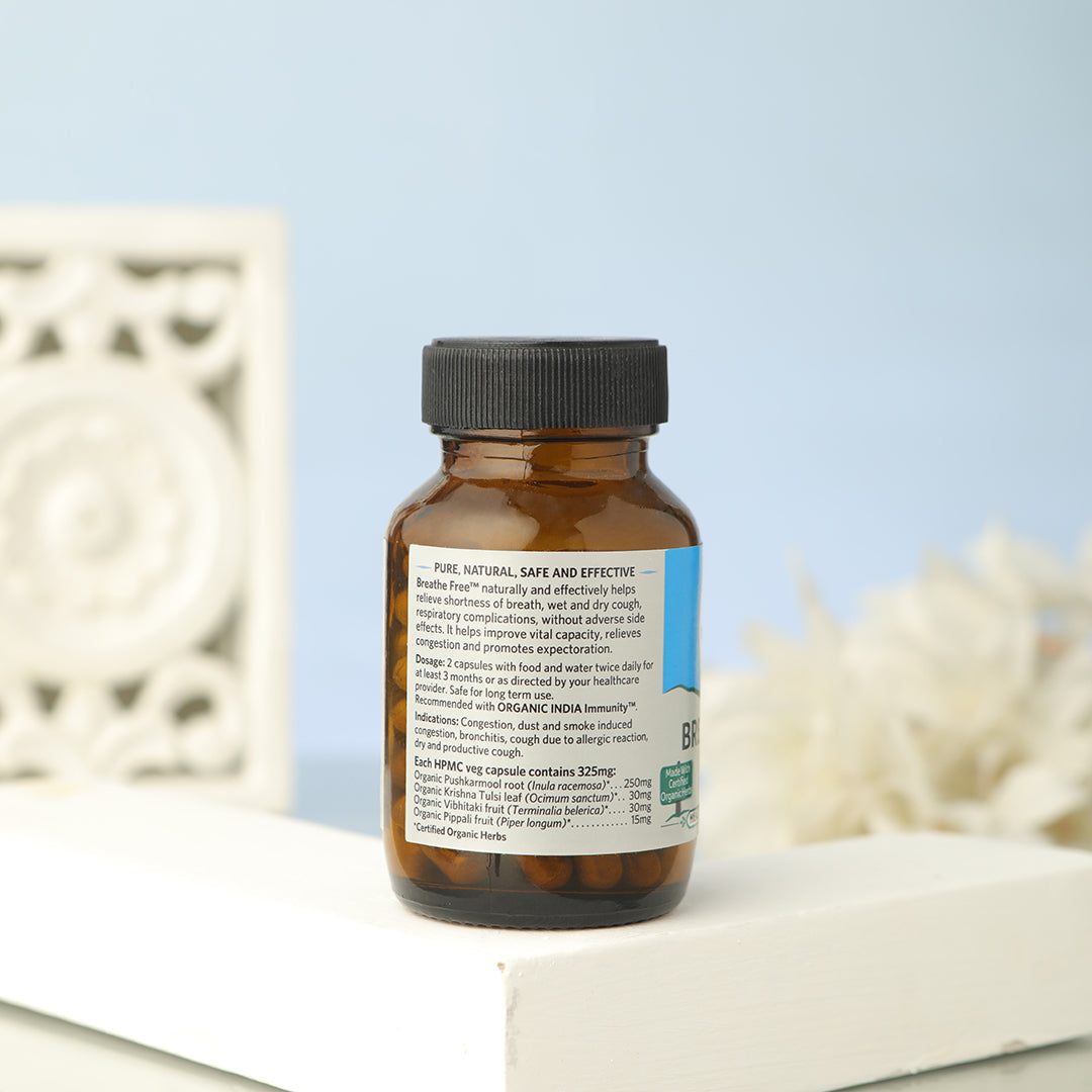 Organic India Breathe Free Capsules - PUSHMYCART