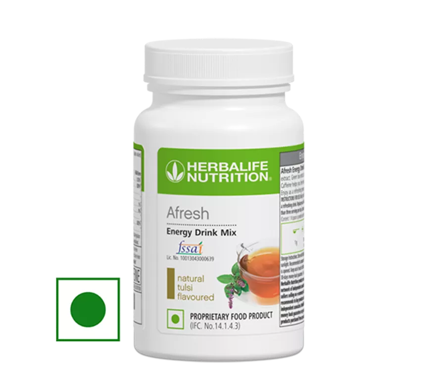 Herbalife Afresh Energy Drink Mix - Tulsi (Basil) - 50 g