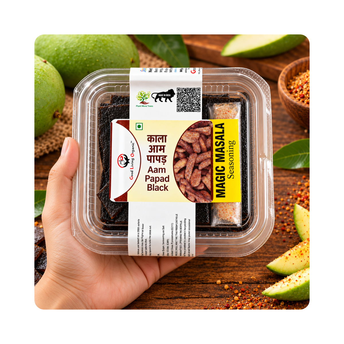 Good Living Organic Kala Aam Papad (Black) with Magic Masala 200g - photo 3