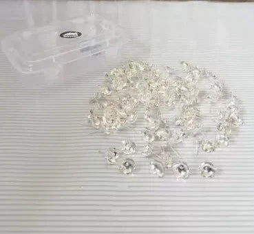 Plain Silver Flowers Pack Of 108