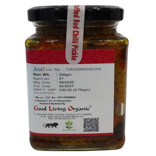 Good Living Organic Stuffed Red Chilli Pickle