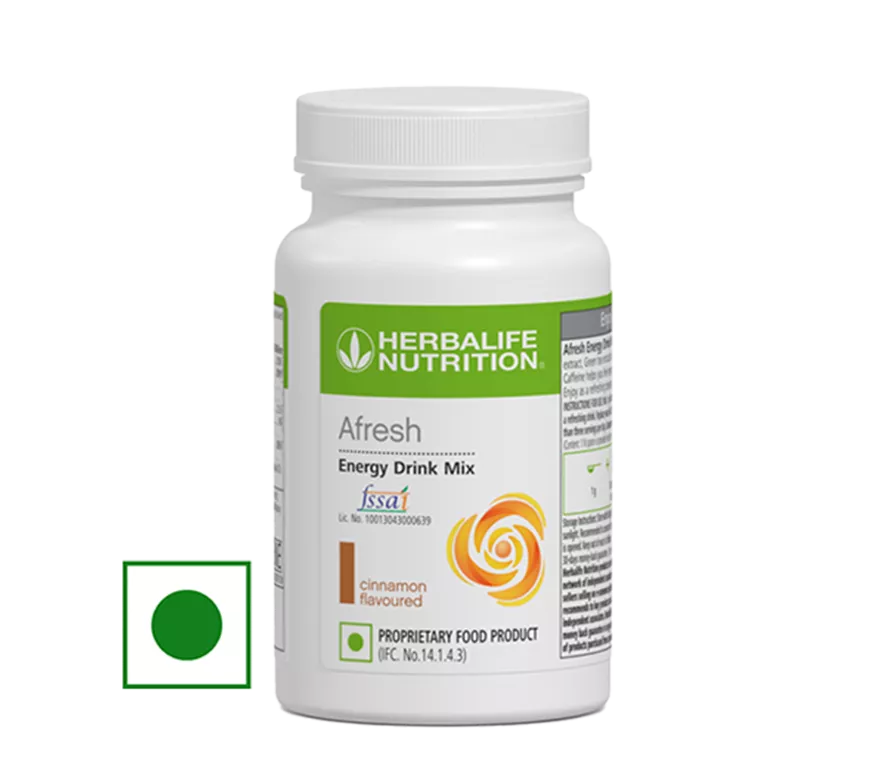 Herbalife Afresh Energy Drink Mix - Cinnamon - 50 g