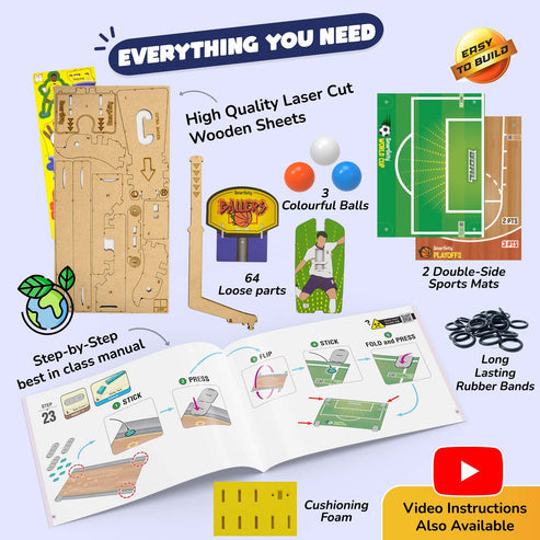 Multi Sports Kit | 6 - 14 years | DIY STEM Construction Toy