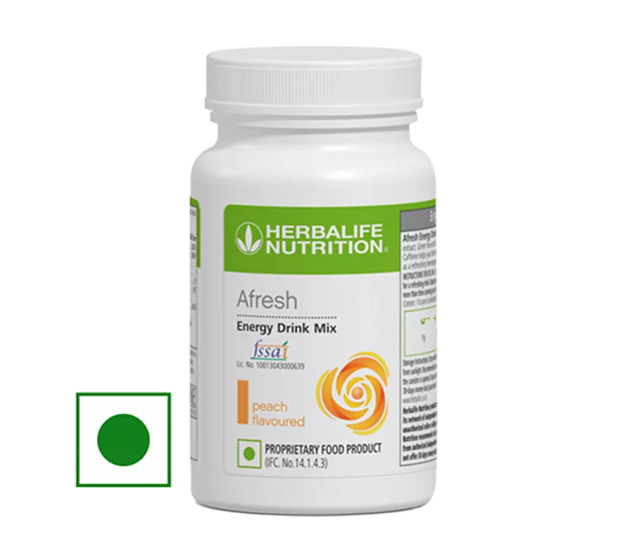 Herbalife Afresh Energy Drink Mix - Peach - 50 g