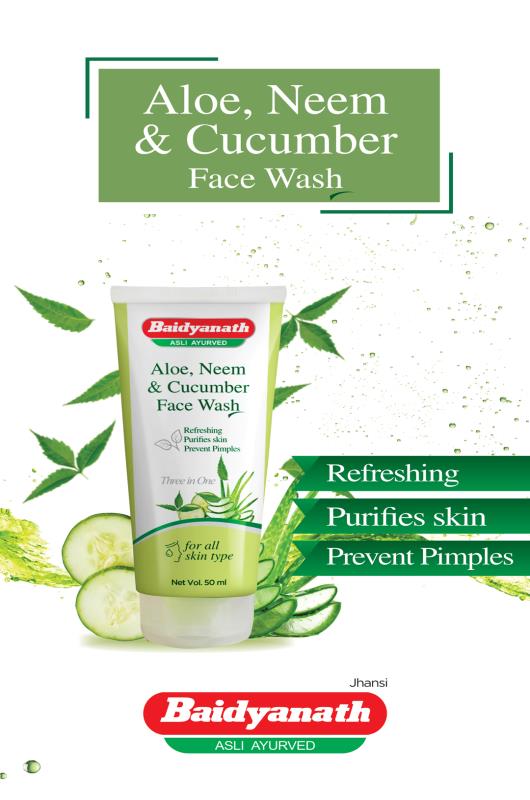 Baidyanath Aloe Neem and Cucumber Face Wash