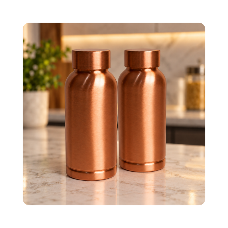 Mahita Collections Pure Copper Plain Bottle 500 ml