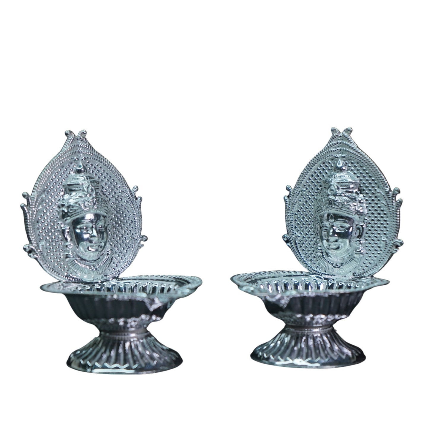 Mahita Collections Pure Silver Balaji Diya 57.87g