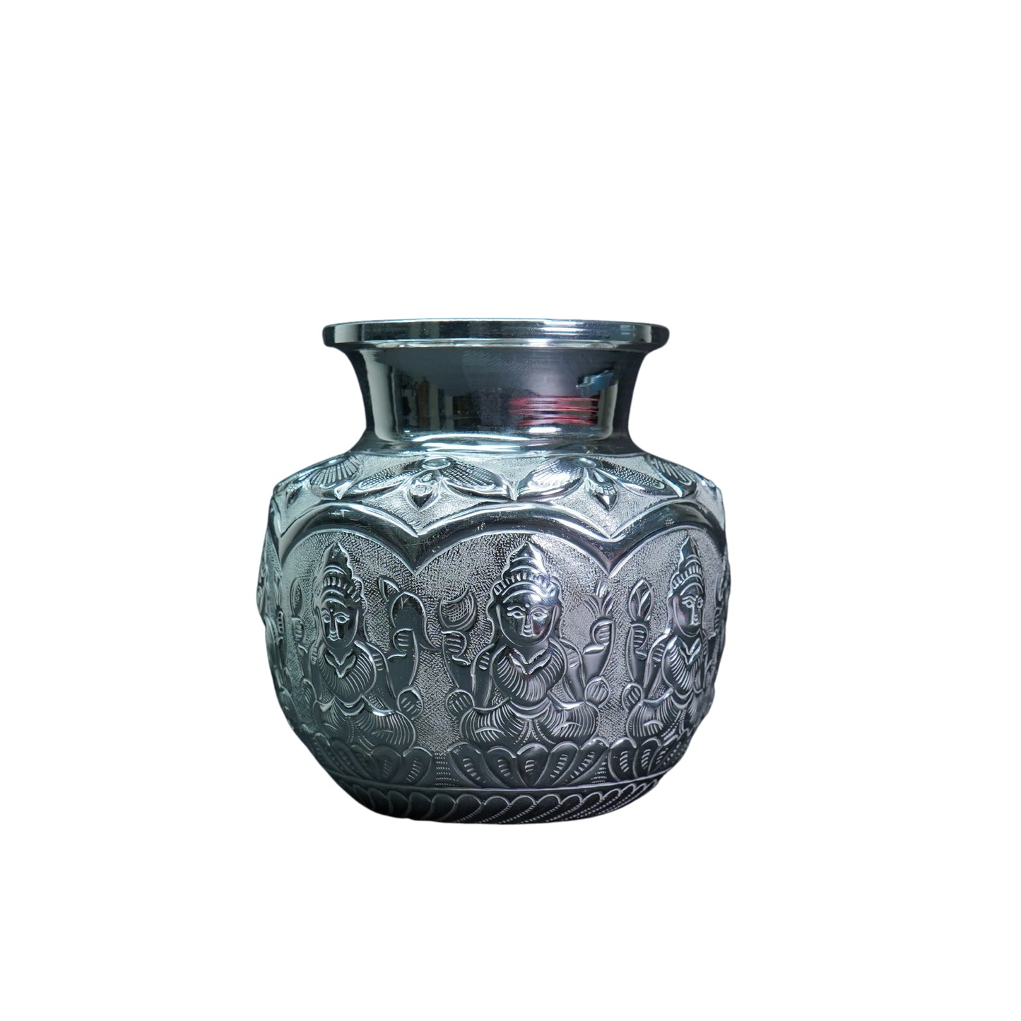 Mahita Collections Pure Silver Ashta Laxmi Lota 185.89g
