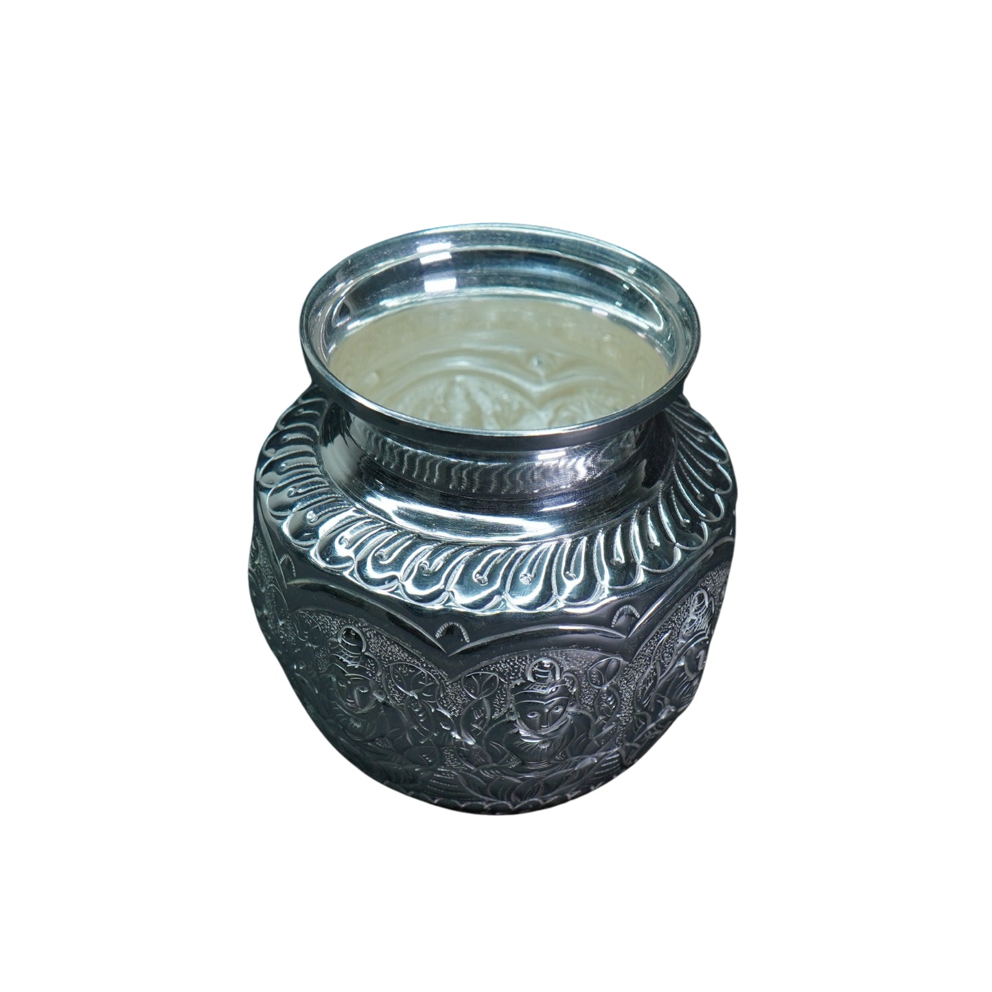 Mahita Collections Pure Silver Ashta Laxmi Lota 121.65g