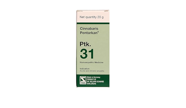 Dr Willmar Schwabe Germany Cinnabaris Pentarkan Ptk. 31 Tablet - PUSHMYCART