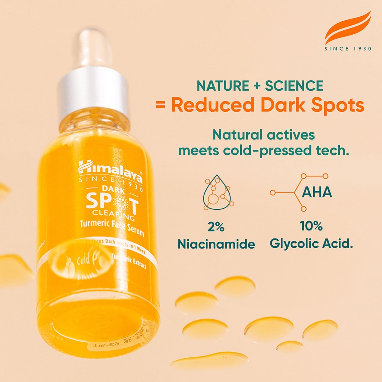 Himalaya Dark Spot Clearing Turmeric Face Serum - PUSHMYCART