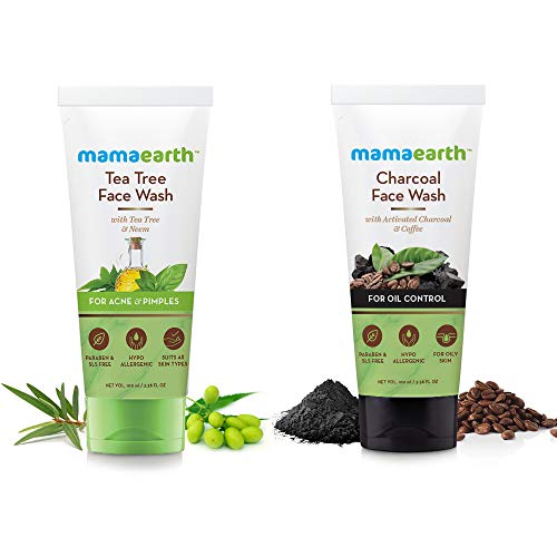 Mamaearth Tea Tree Face Wash With tea Tree & Neem + Charcoal Natural Face Wash