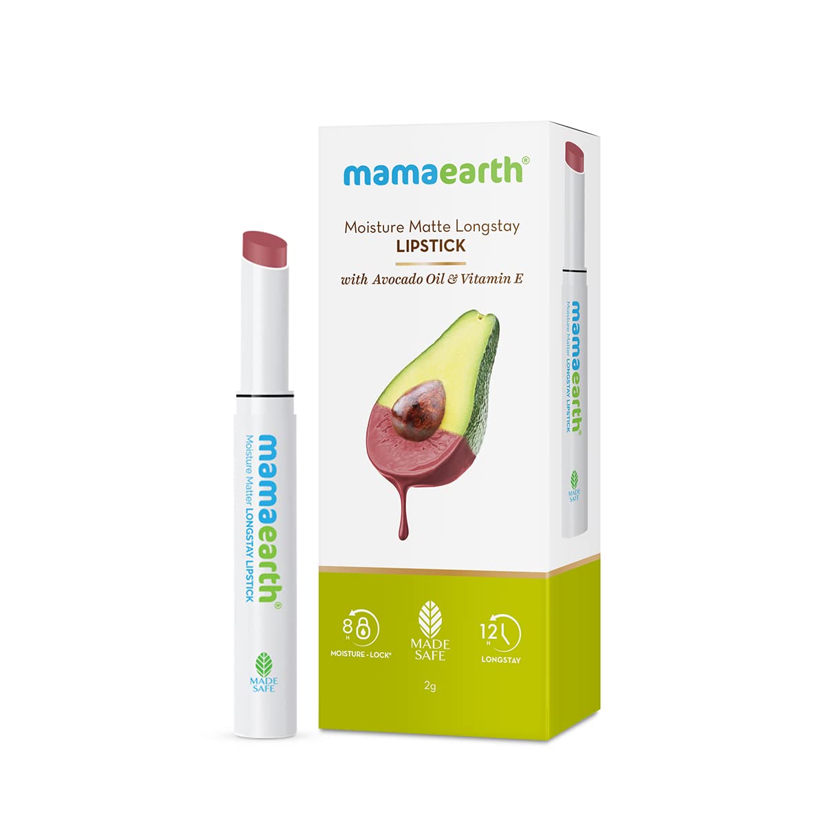 Mamaearth Moisture Matte Long Stay Lipstick-Plum Punch