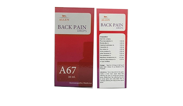 Allen A67 Back Pain Drop - PUSHMYCART