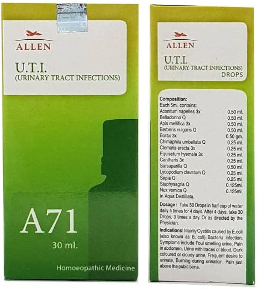 Allen A71 U.T.I. Urinary Tract Infections Drop - PUSHMYCART