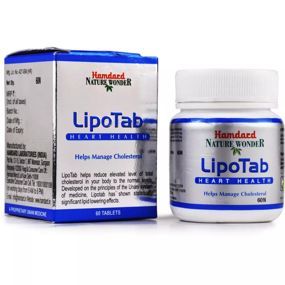 Hamdard Lipotab Tablet bottle of 60 tablets