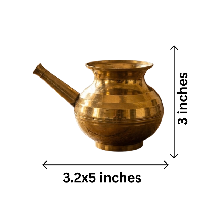 Mahita Collections Brass Karwa Chauth Kalash Lota 126g