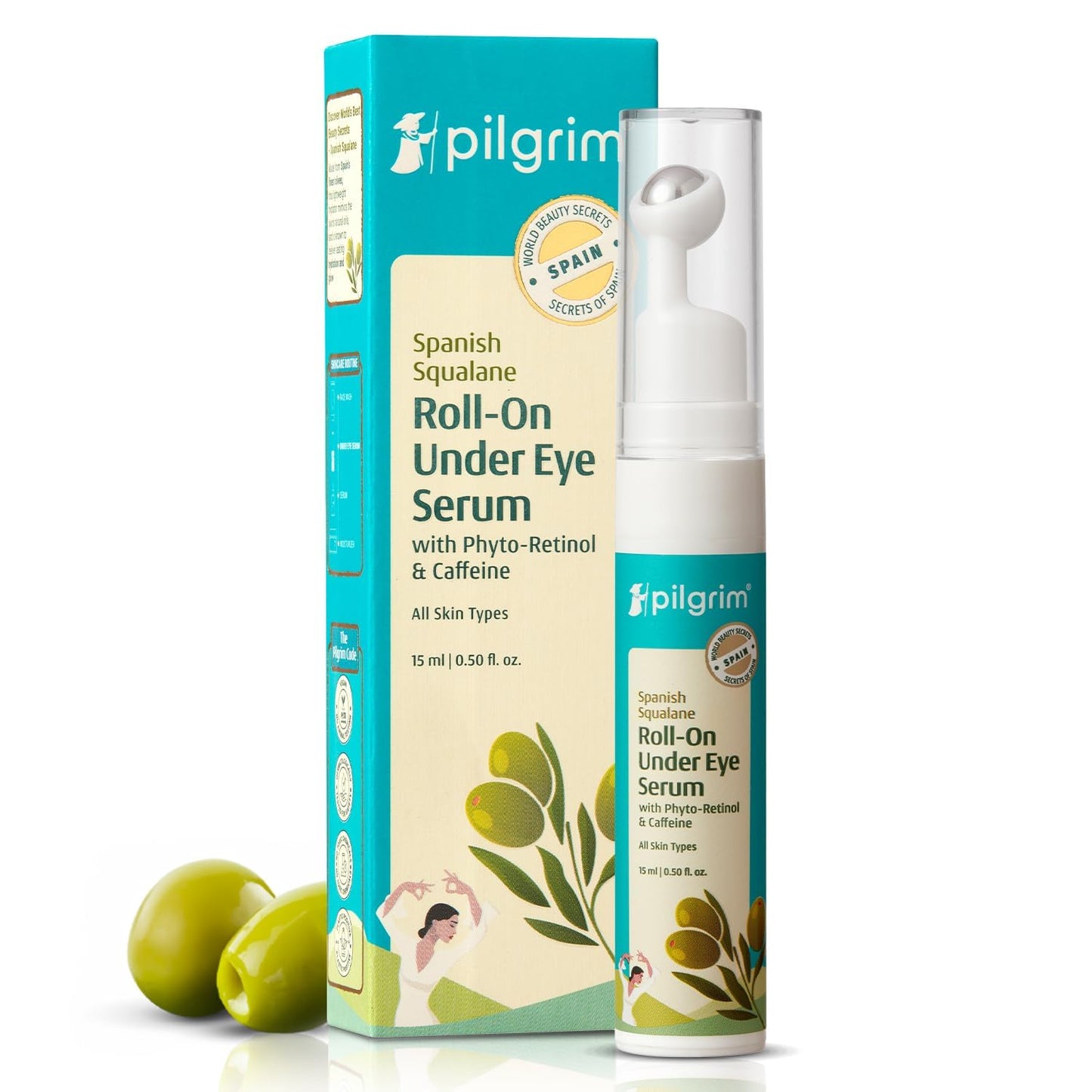 PILGRIM SPANISH SQUALANE ROLL-ON UNDER EYE SERUM