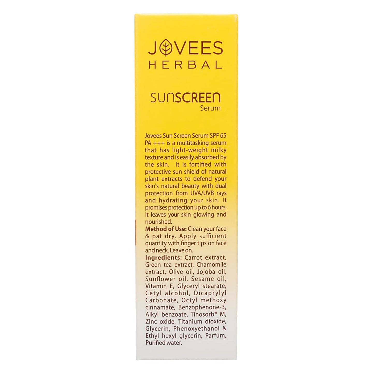 Jovees Sunscreen Face Serum SPF 65 PA+++