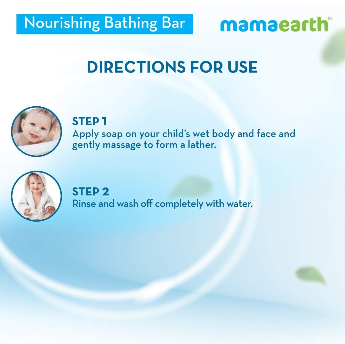 Mamaearth Fruit based Nourishing Clear Bathing Bar Baby Antibacterial Soap - PUSHMYCART
