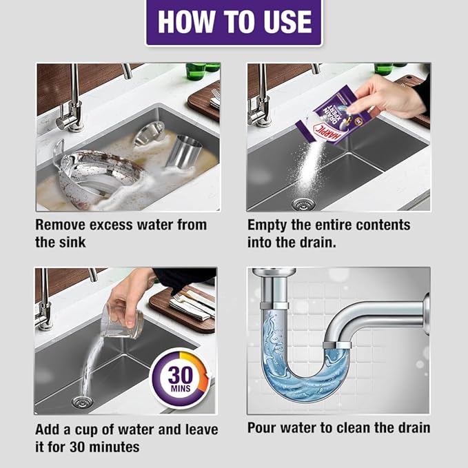 Harpic Drain Xpert Drain Cleaner Powder