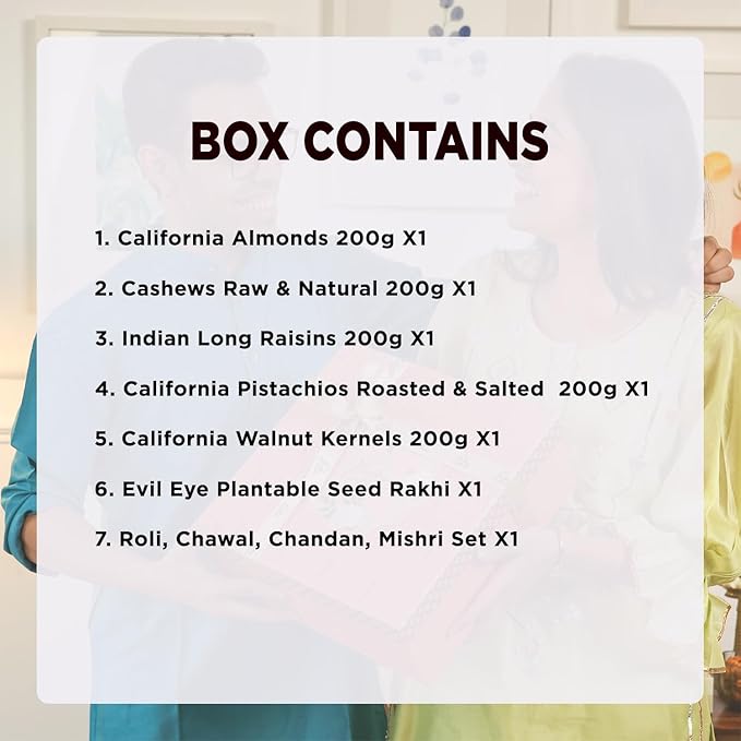 Nutty Gritties Hamper Rakhi Celebration Dry Fruits Gift Box
