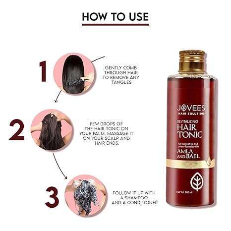 JOVEES HERBAL – Revitalizing Hair Tonic (Amla & Bael)