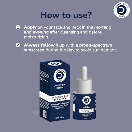 Dermistry 2% Salicylic Acid + 2% Zinc Serum for Acne & Clear Skin