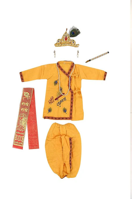 Krishna Ji Dress for Baby Boy | Janmashtami | Kanha Dress with Accessories