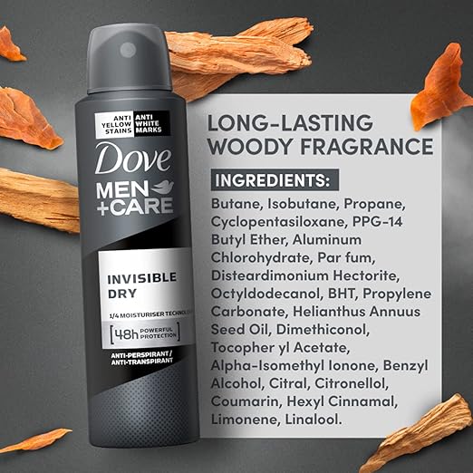 Dove Men+Care Invisible Dry Spray Antiperspirant Deodorant