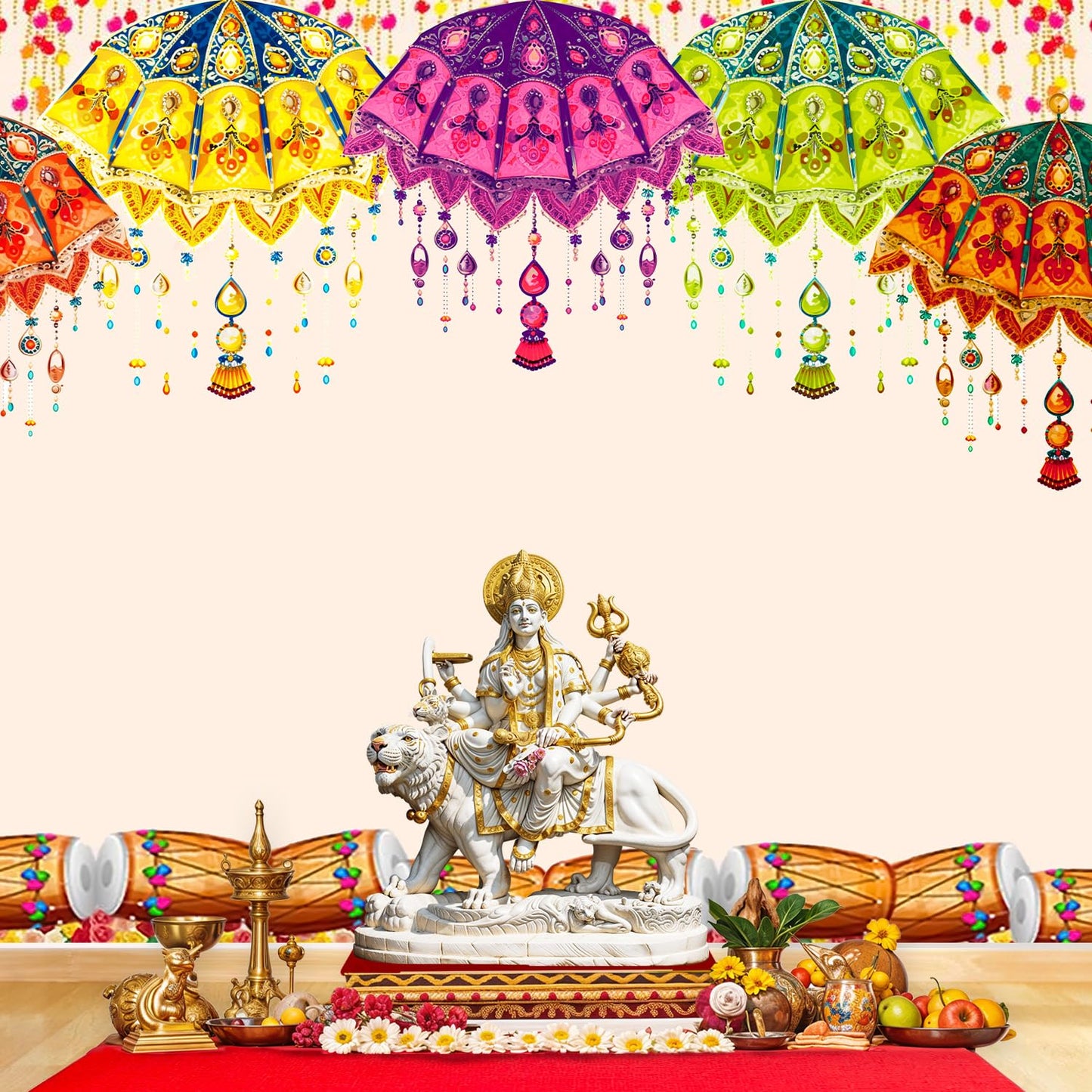 Party Propz Traditional Backdrop Cloth For Decoration