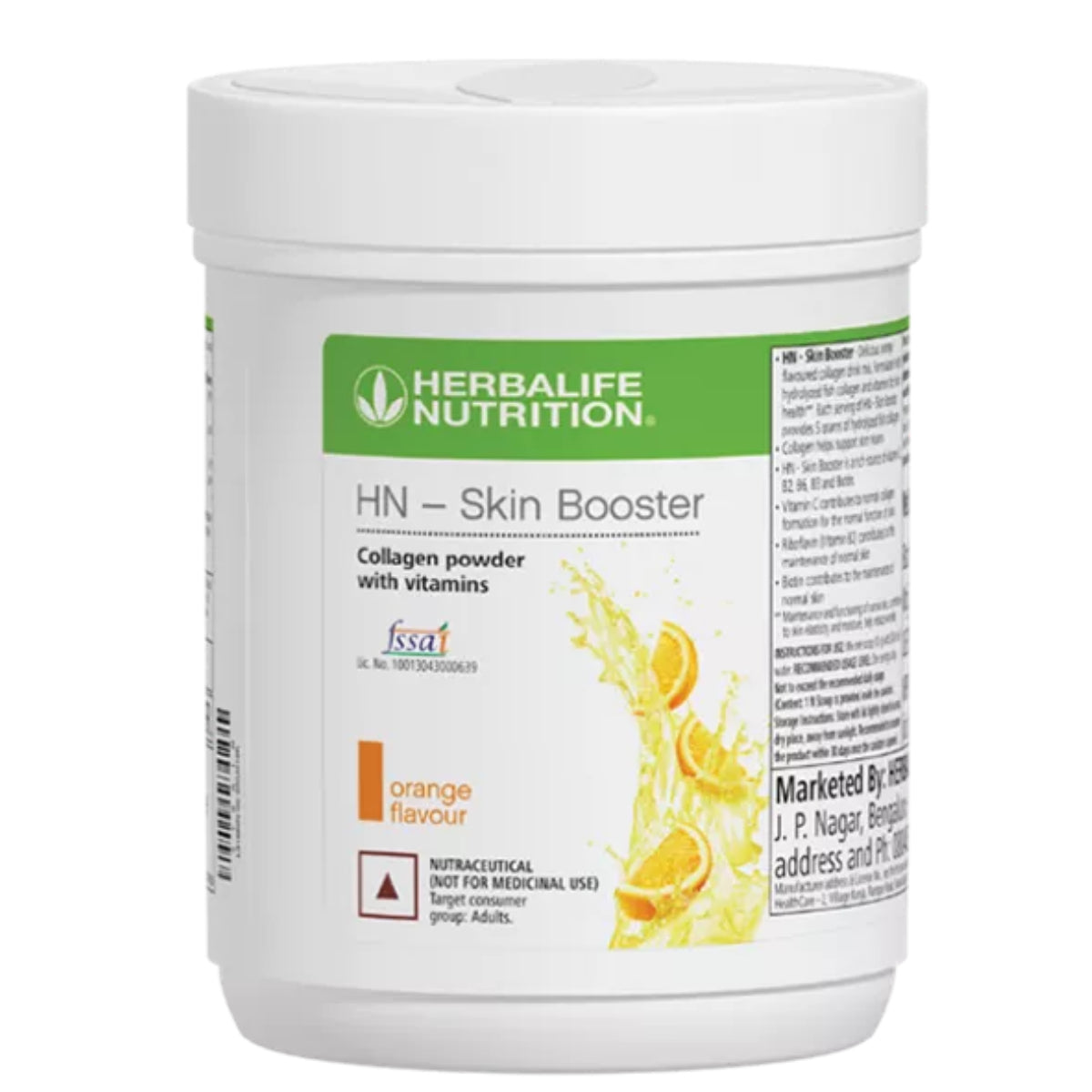 Herbalife HN-Skin Booster Collagen Powder Orange Flavour - 300 g Jar