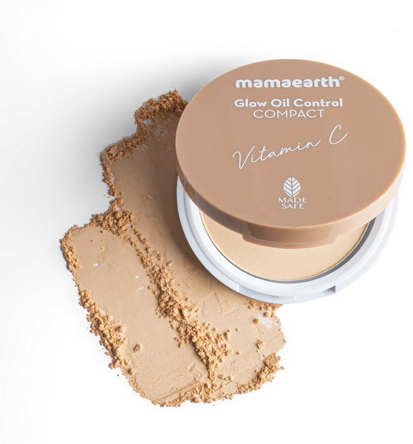 Mamaearth Glow Full Coverage Compact With SPF 3001 Pearl Glow |04 Natural Glow