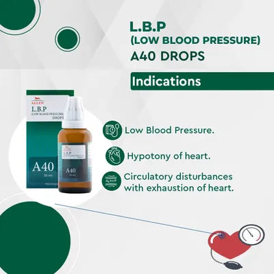 Allen A40 L.B.P. Low Blood Pressure Drop - PUSHMYCART