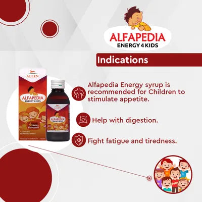 Allen Alfapedia Energy 4 Kids Syrup - PUSHMYCART