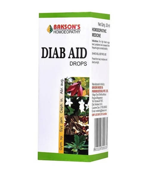 Bakson's Homeopathy Diab Aid Drops - PUSHMYCART