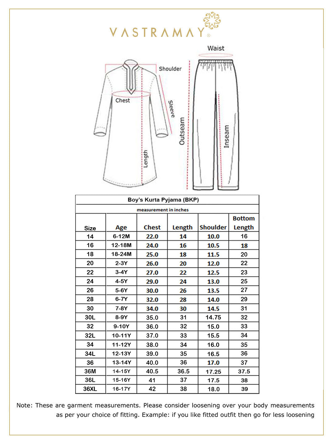 Vastramay Boys' White Cotton Pathani
