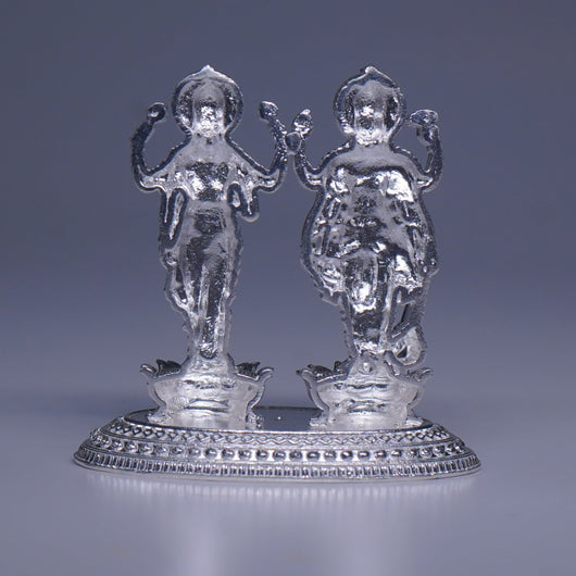 Pure Silver Lakshmi Narayana Idol