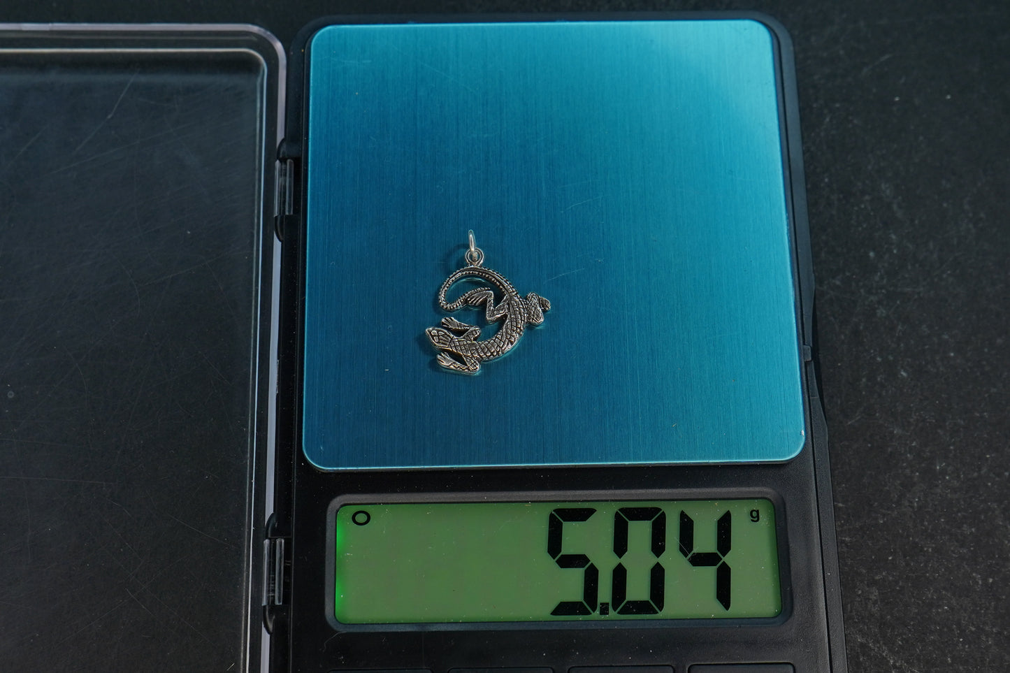 Pure Silver Lizard Pendant 5.02G by Mahita Collection