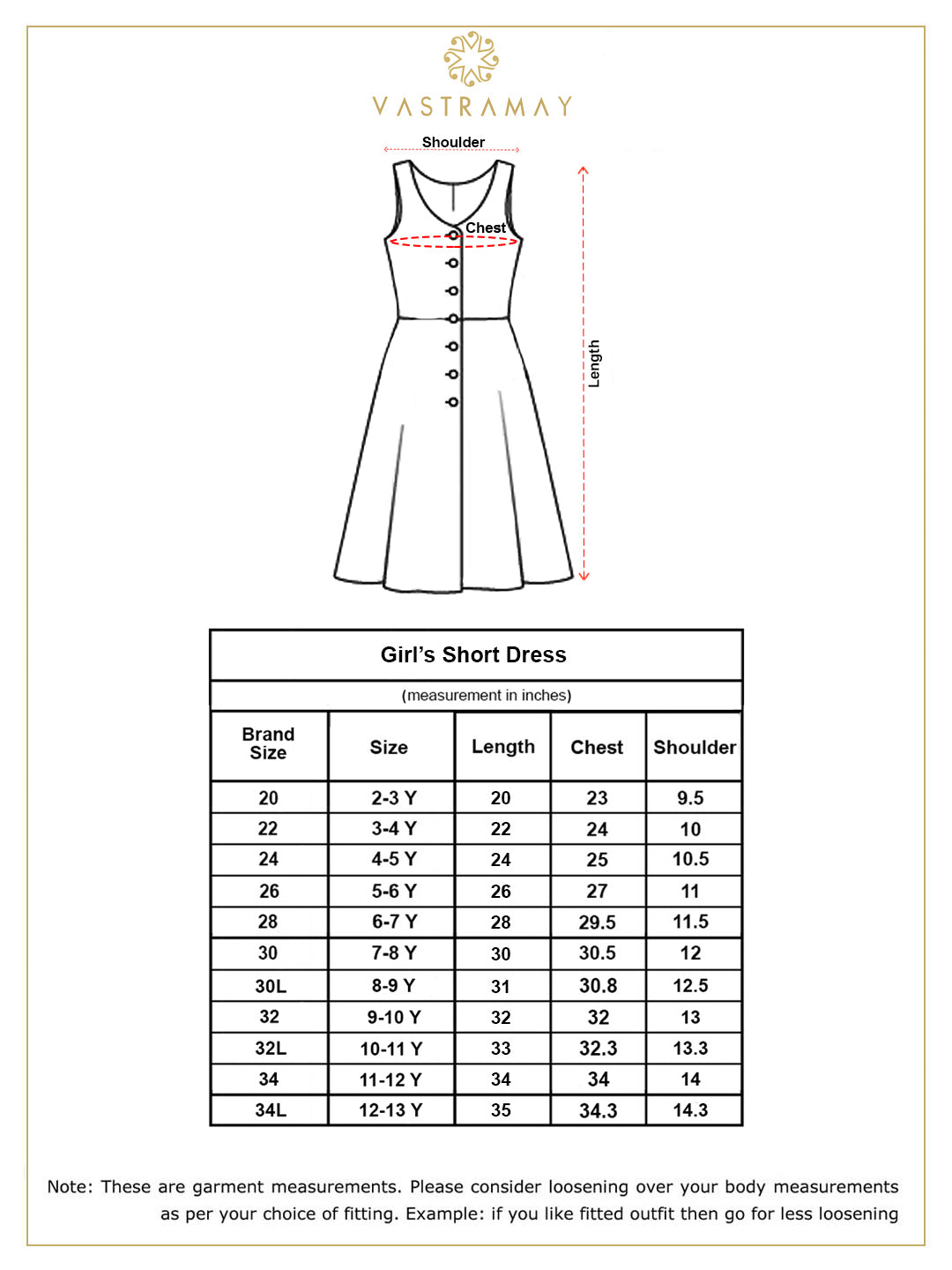 Vastramay Girls' Yellow Dress