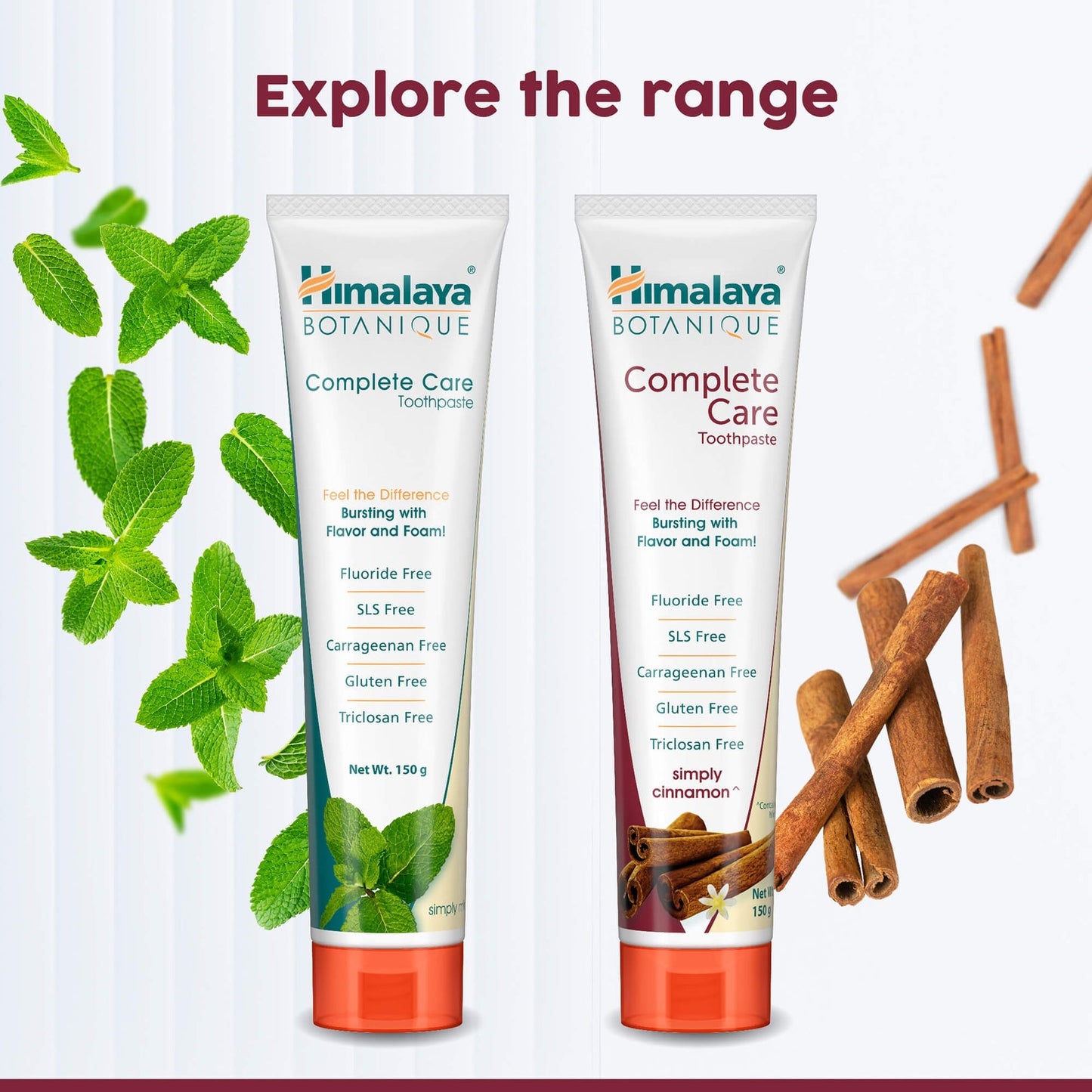Himalaya Botanique Complete Care Toothpaste |Simply Cinnamon - PUSHMYCART