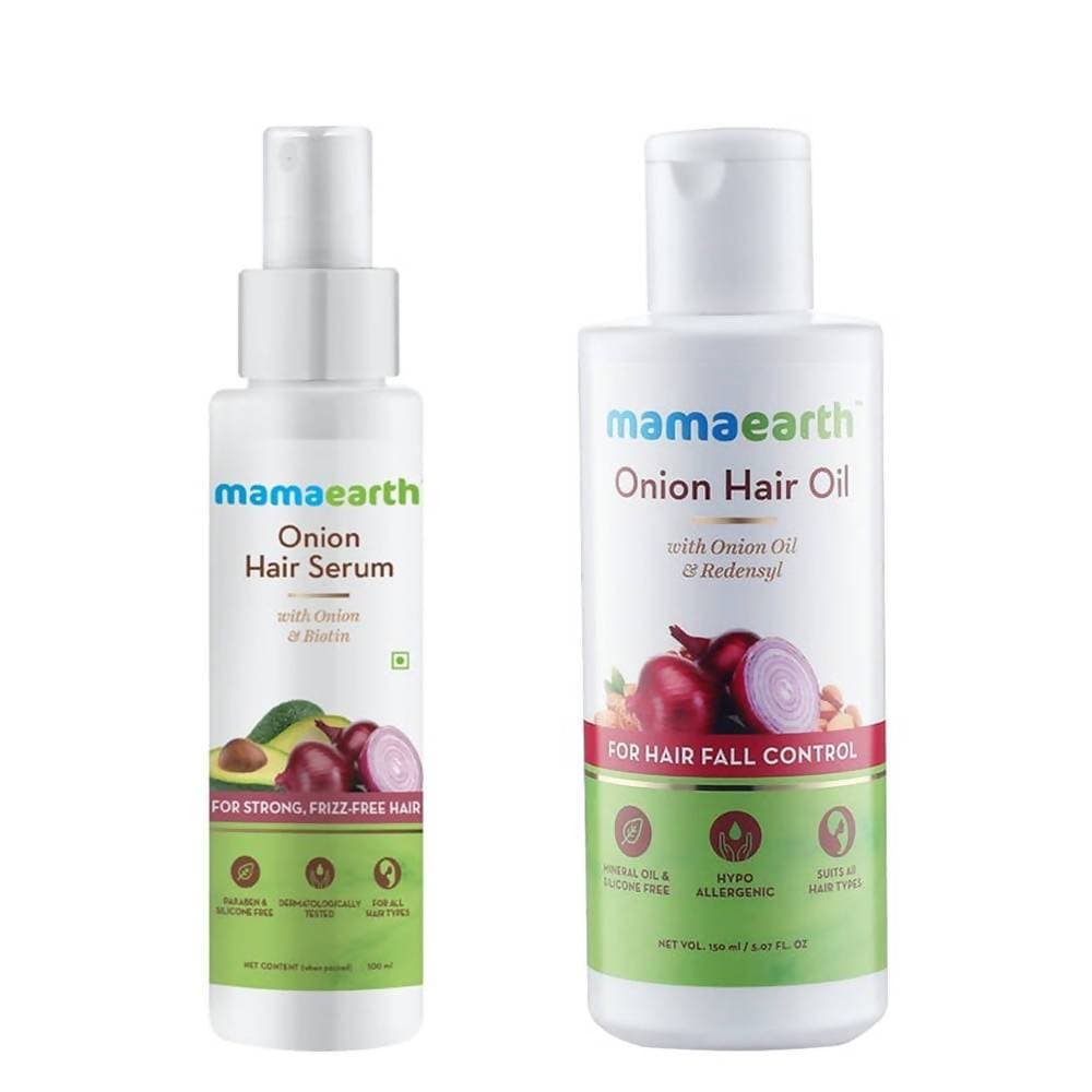 Mamaearth Onion Hair Serum and Onion Hair Oil
