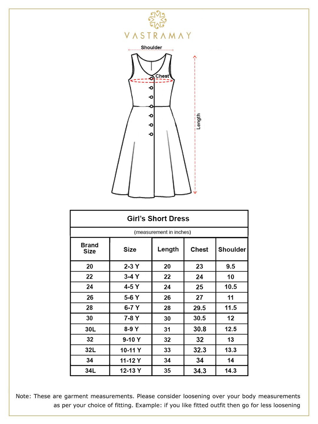 Vastramay Girls' Cream Holi Special Dress