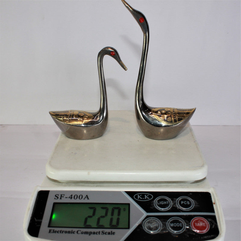 Brass Showpiece Duck Pair Statue