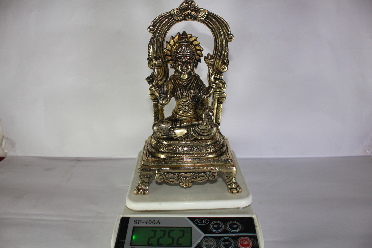Brass Laxmi Ganesh God Idol Statue