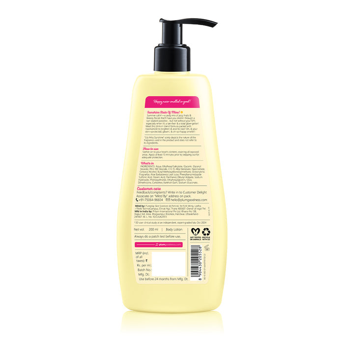 Plum Lily Miss Sunshine Sunscreen Body Lotion SPF 35 PA+++ by BodyLovin