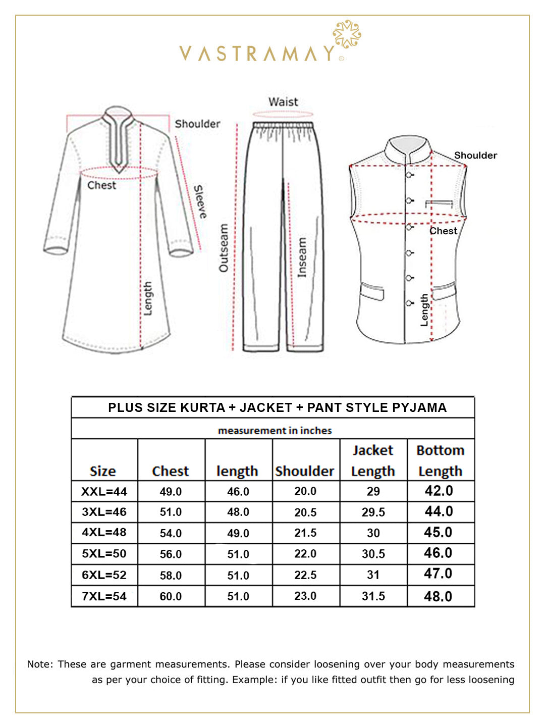 vastramay mens plus size coffee matka silk nehru jacket with cream silk blend kurta and pant style pyjama set