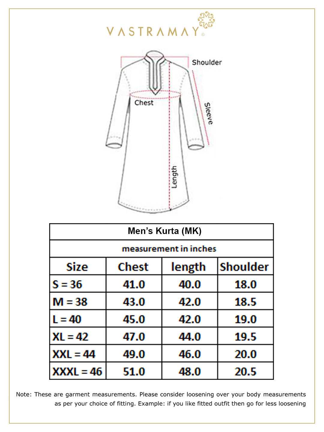 Vastramay Men's Ombre Floral Motif Print Cotton Blend Kurta