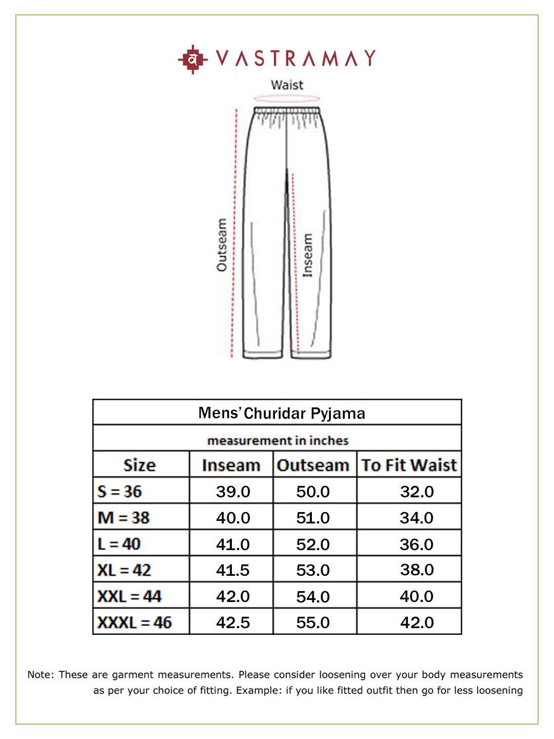 Vastramay Men's Gold Cotton Silk Blend Pyjama