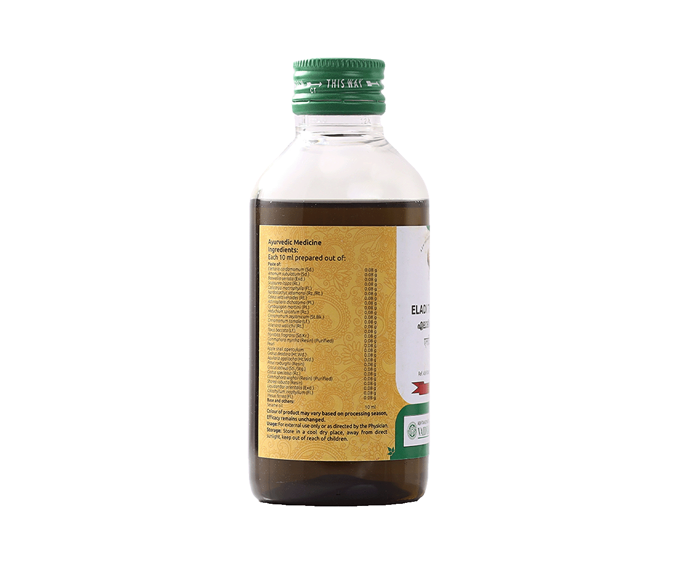 Vaidyaratnam Eladi Oil